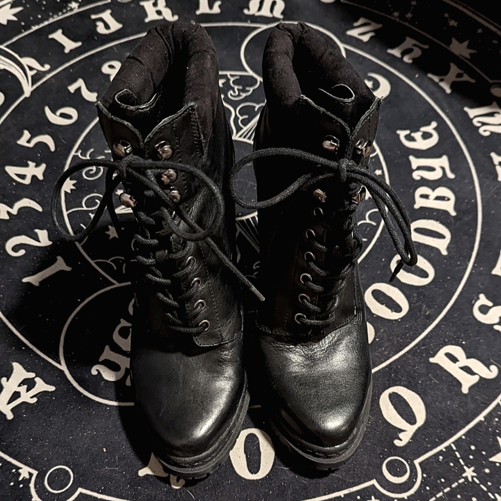 Black Heeled Ankle Boots